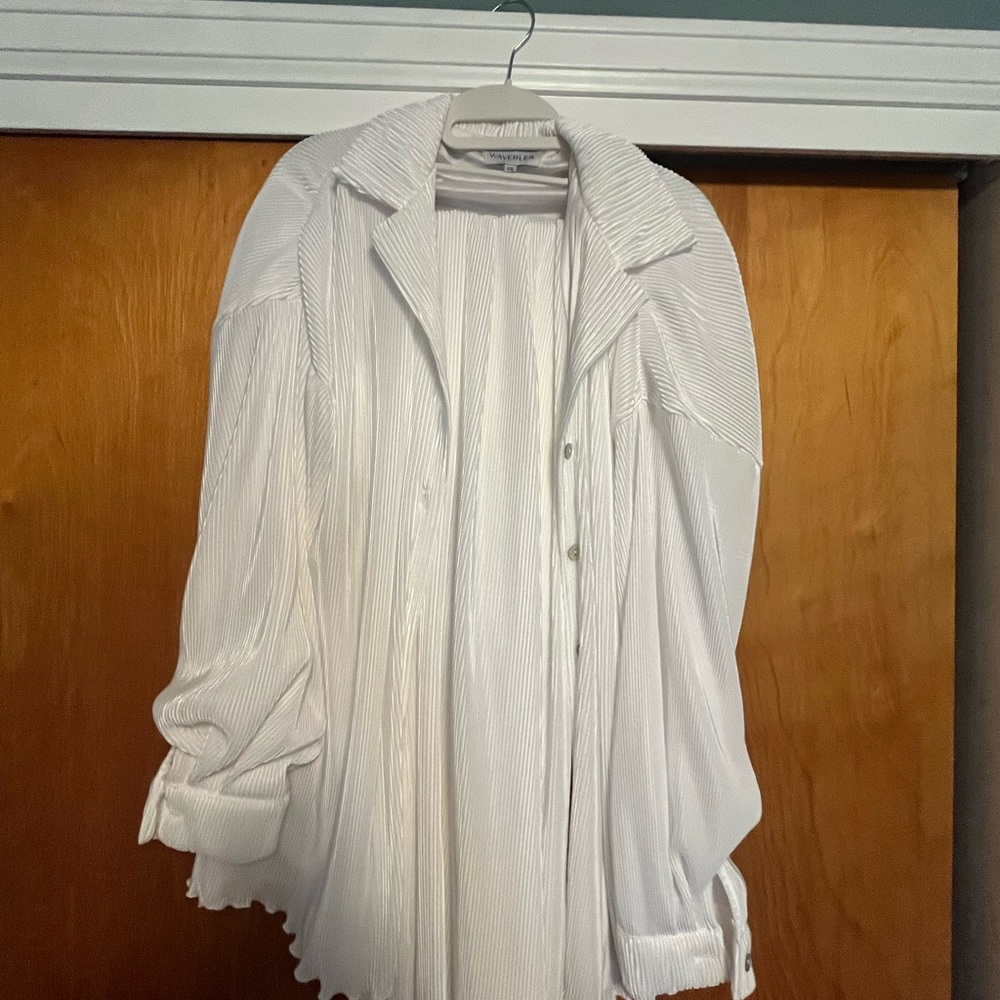 Waverles White Pajama set bridal